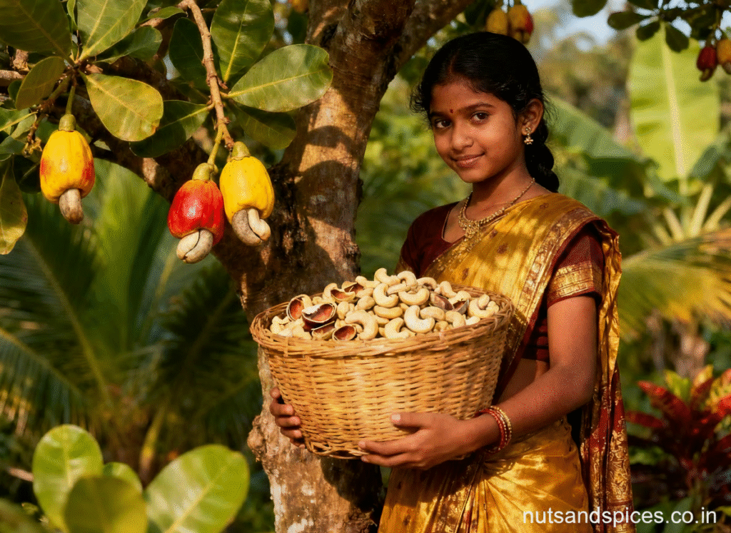 Cashews from Goa, Kerla & Tamilnadu